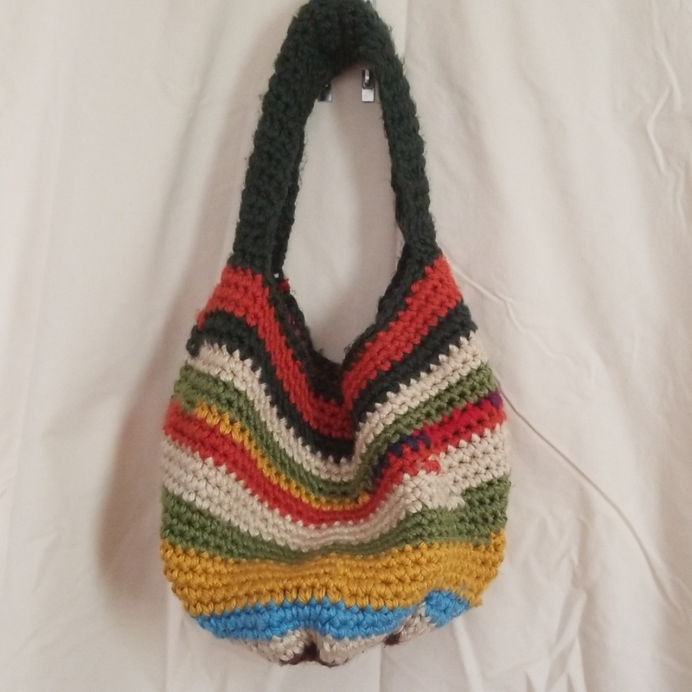 Handmade Crochet Hobo Bag